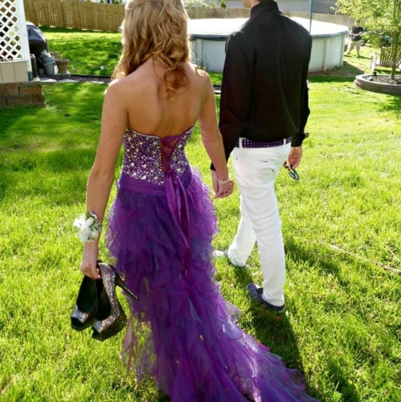 Beaded Mermaid Gown - Picture 6 of 6